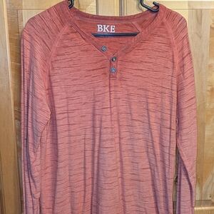 BKE Red Long Sleeve Shirt